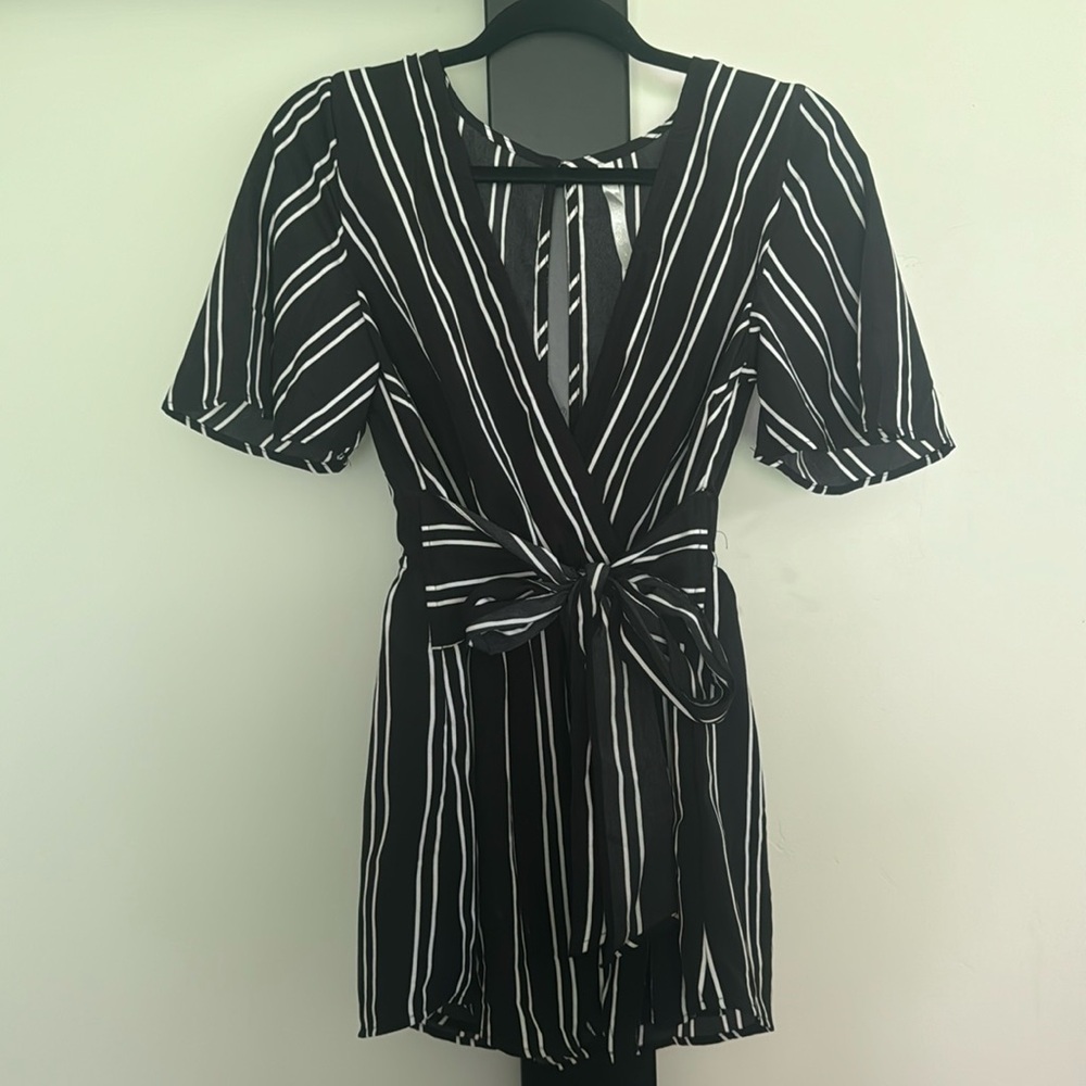 Striped Dress Romper